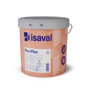 Envase de pintura Reviflex – revestimiento de siloxano para fachadas Isaval Perú