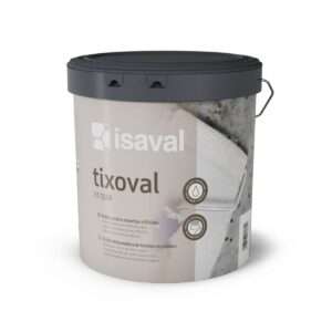 Pintura antimanchas Tixoval Acqua de Pinturas Isaval Perú con acabado mate y baja emisión de COV"