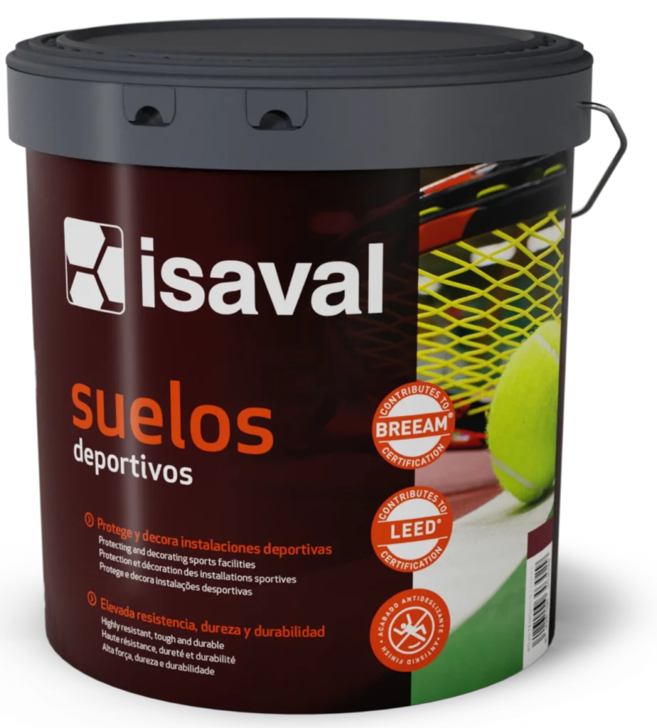 Pintura para canchas deportivas Suelos Deportivos Isaval